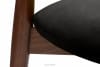 RABI Krzesło drewniane orzech czarny welur czarny/orzech średni - zdjęcie 8