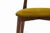 RABI Krzesło drewniane orzech żółty welur musztardowy/orzech średni - zdjęcie 6