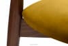 RABI Krzesła drewniane orzech żółty welur 2szt miodowy/orzech średni - zdjęcie 7