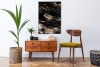 RABI Krzesło drewniane orzech żółty welur musztardowy/orzech średni - zdjęcie 2