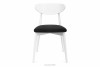RABI Krzesła drewniane białe czarny welur 2szt czarny/biały - zdjęcie 5