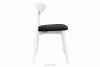 RABI Krzesło drewniane białe czarny welur czarny/biały - zdjęcie 4