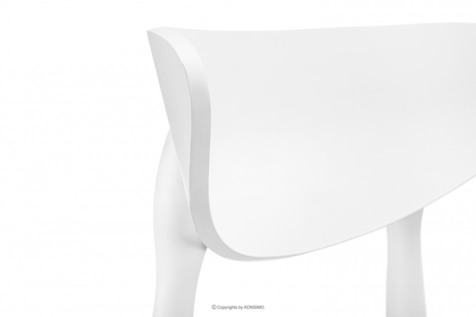 RABI Krzesła drewniane białe czarny welur 2szt czarny/biały - zdjęcie 10