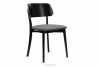 VINIS Krzesło nowoczesne czarne drewniane szare szary/czarny - zdjęcie 1