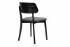 VINIS Krzesła nowoczesne czarne drewniane szare 2szt szary/czarny - zdjęcie 7