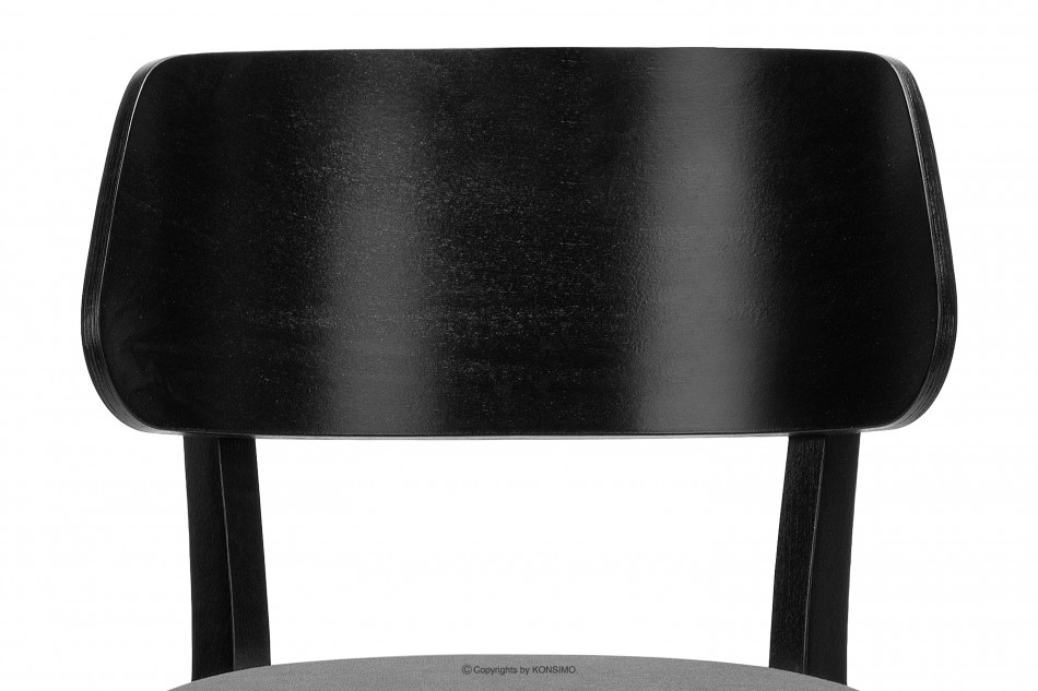 VINIS Krzesło nowoczesne czarne drewniane szare szary/czarny - zdjęcie 5
