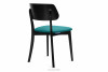 VINIS Krzesło nowoczesne czarne drewniane turkus turkusowy/czarny - zdjęcie 5