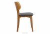 VINIS Krzesła nowoczesne drewniane dąb szare 2szt szary/dąb jasny - zdjęcie 6