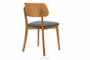 VINIS Krzesło nowoczesne drewniane dąb szare szary/dąb jasny - zdjęcie 5