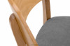 VINIS Krzesło nowoczesne drewniane dąb szare szary/dąb jasny - zdjęcie 8