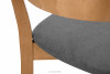 VINIS Krzesło nowoczesne drewniane dąb szare szary/dąb jasny - zdjęcie 6