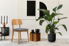 VINIS Krzesło nowoczesne drewniane dąb szare szary/dąb jasny - zdjęcie 2