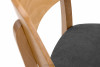 VINIS Krzesło nowoczesne drewniane dąb grafitowe grafitowy/dąb jasny - zdjęcie 8