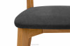 VINIS Krzesło nowoczesne drewniane dąb grafitowe grafitowy/dąb jasny - zdjęcie 7