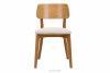 VINIS Krzesło nowoczesne drewniane dąb kremowe kremowy/dąb jasny - zdjęcie 3