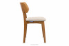 VINIS Krzesło nowoczesne drewniane dąb kremowe kremowy/dąb jasny - zdjęcie 4
