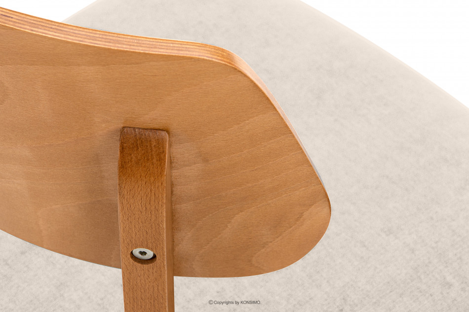 VINIS Krzesło nowoczesne drewniane dąb kremowe kremowy/dąb jasny - zdjęcie 9