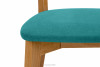 VINIS Krzesła nowoczesne drewniane dąb turkusowe 2szt turkusowy/dąb jasny - zdjęcie 9