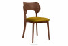 LYCO Krzesło loft orzech żółte musztardowy/orzech średni - zdjęcie 1