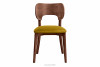 LYCO Krzesło loft orzech żółte musztardowy/orzech średni - zdjęcie 3