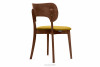 LYCO Krzesło loft orzech żółte musztardowy/orzech średni - zdjęcie 5