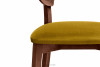 LYCO Krzesło loft orzech żółte musztardowy/orzech średni - zdjęcie 8
