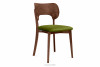 LYCO Krzesła loft orzech zielone 2szt olwikowy/orzech średni - zdjęcie 4
