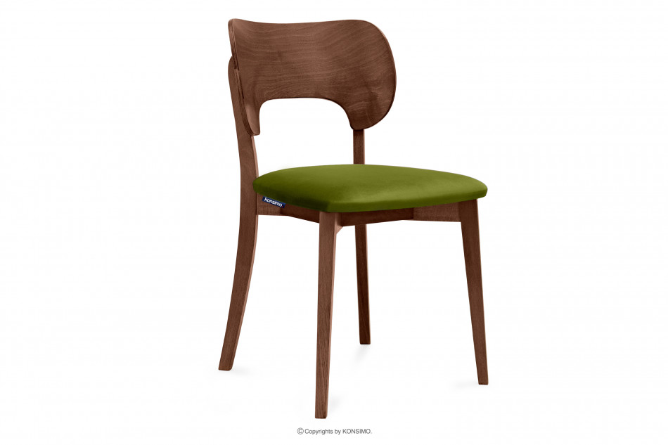 LYCO Krzesło loft orzech zielone oliwkowy/orzech średni - zdjęcie 0