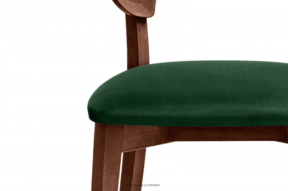 LYCO Krzesła loft orzech butelkowa zieleń 2szt ciemny zielony/orzech średni - zdjęcie 9