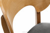 LYCO Krzesła loft dąb szare 2szt szary/dąb jasny - zdjęcie 9