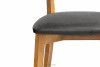 LYCO Krzesła loft dąb szare 2szt szary/dąb jasny - zdjęcie 8