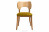 LYCO Krzesło loft dąb żółte musztardowy/dąb jasny - zdjęcie 3
