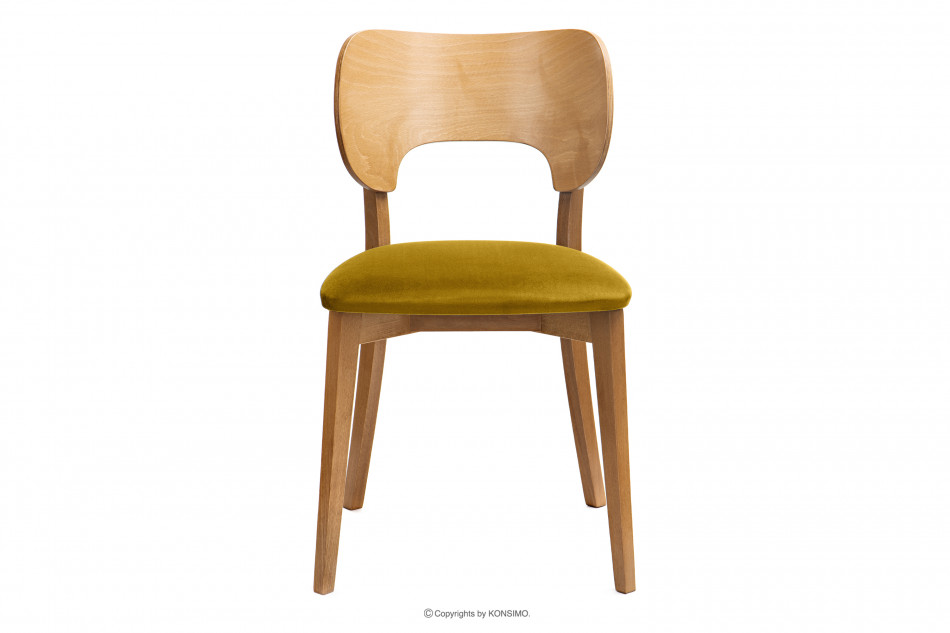 LYCO Krzesła loft dąb żółte 2szt miodowy/dąb jasny - zdjęcie 4
