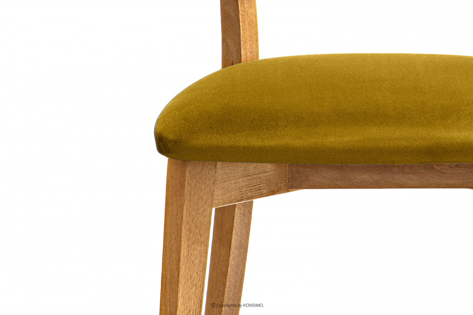LYCO Krzesła loft dąb żółte 2szt miodowy/dąb jasny - zdjęcie 7