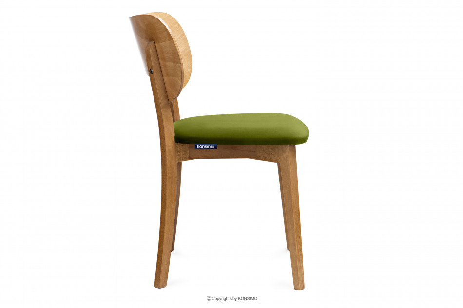 LYCO Krzesło loft dąb zielone oliwkowy/dąb jasny - zdjęcie 3