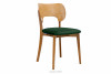 LYCO Krzesła loft dąb butelkowa zieleń 2szt ciemny zielony/dąb jasny - zdjęcie 4