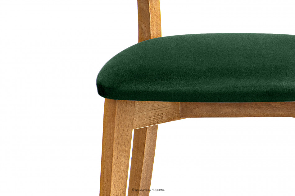 LYCO Krzesło loft dąb butelkowa zieleń ciemny zielony/dąb jasny - zdjęcie 5