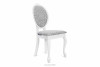 MEXI Krzesła do toaletki białe vintage 2szt biały/szary - zdjęcie 4