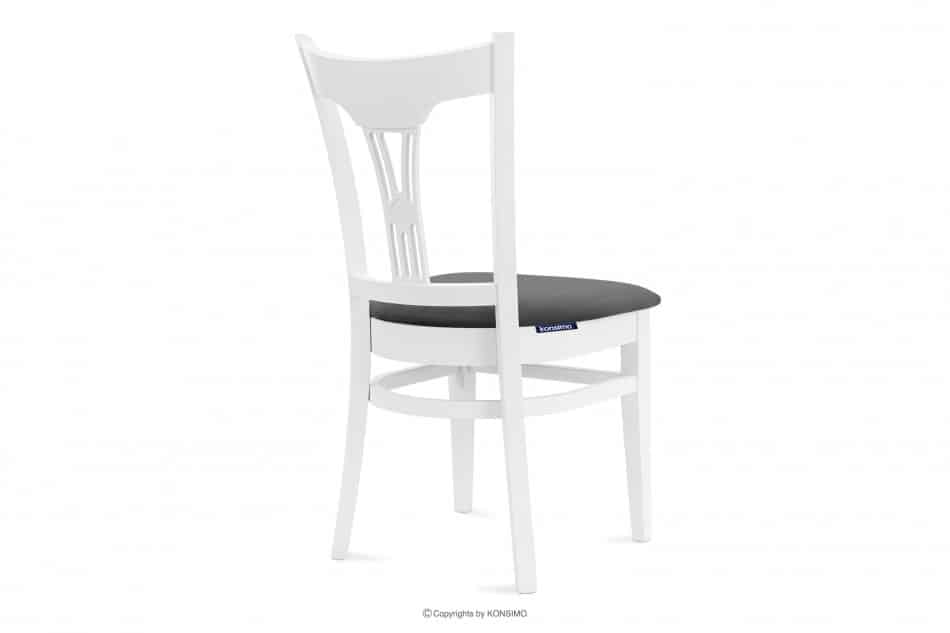 TILU Krzesło do jadalni glamour szare szary/biały - zdjęcie 4