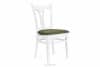 TILU Krzesła do jadalni glamour zielone 2szt zielony/biały - zdjęcie 4