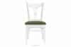 TILU Krzesła do jadalni glamour zielone 2szt zielony/biały - zdjęcie 5