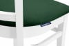 TILU Krzesła do jadalni glamour butelkowa zieleń 2szt ciemny zielony/biały - zdjęcie 11