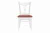 TILU Krzesła do jadalni glamour różowe 2szt różowy/biały - zdjęcie 5
