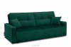 ORIO Zielona rozkładana kanapa do salonu welur zielony - zdjęcie 3