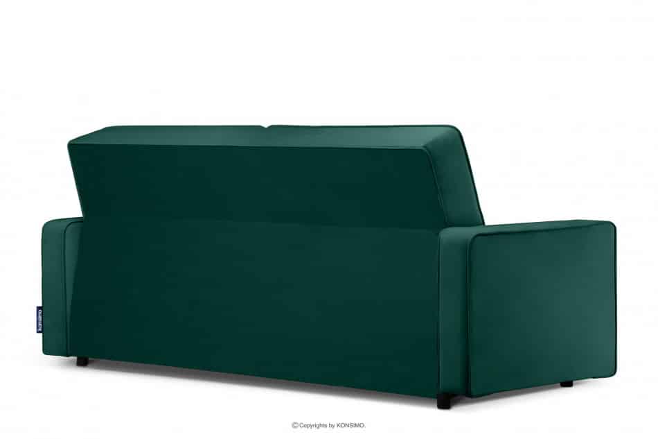 ORIO Zielona rozkładana kanapa do salonu welur zielony - zdjęcie 3
