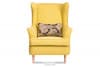 STRALIS Skandynawski fotel żółty na nóżkach żółty - zdjęcie 1