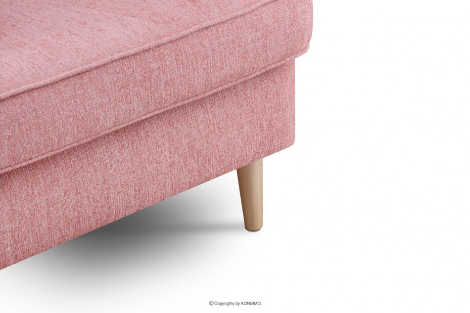 STRALIS Skandynawski fotel różowy na nóżkach koralowy - zdjęcie 9