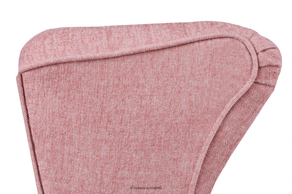STRALIS Skandynawski fotel różowy na nóżkach koralowy - zdjęcie 5