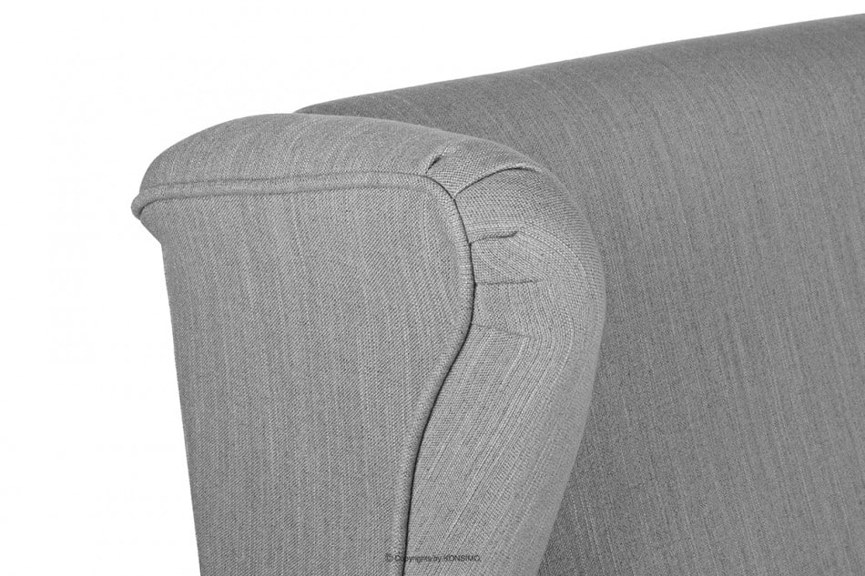 STRALIS Skandynawska sofa dwuosobowa szara na nóżkach szary - zdjęcie 9