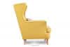 STRALIS Skandynawska sofa dwuosobowa żółta na nóżkach żółty - zdjęcie 5